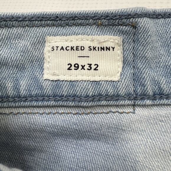 Pacsun Los Angeles Stacked Skinny Light Blue Jeans 29x32 Active Stretch School - Picture 5 of 11